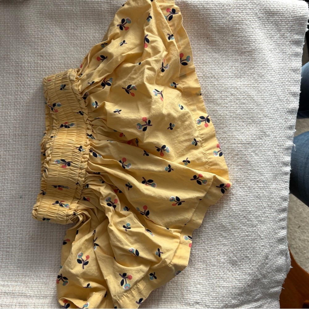 Hanna Andersson Yellow Floral Skirt